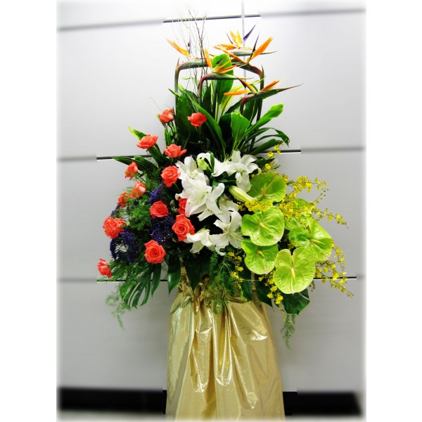 Kz 05 開張花籃 開張花牌 開張花籃香港 開張花籃訂購 開業誌慶