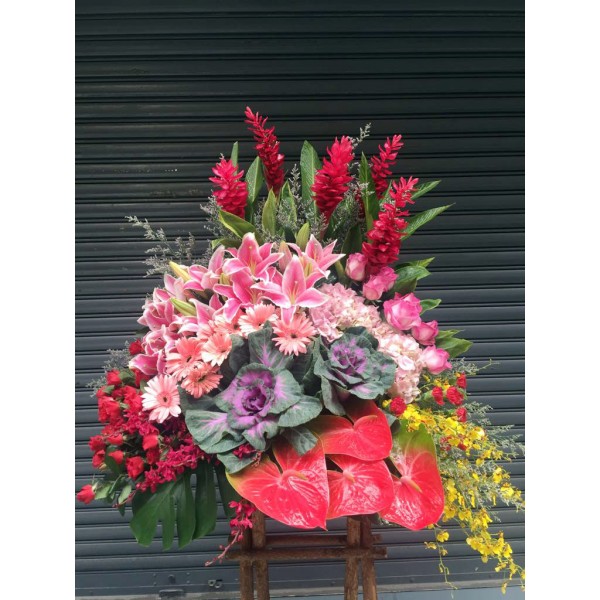 花籃圖 向日葵🌻開張花籃Mega Size！ 好勁！這個實物太好看了。 訂花人